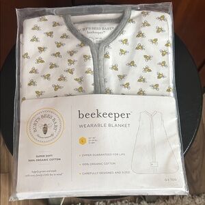 Burt's Bees Baby Beekeeper Blanket with Bee Print